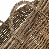 Red Hamper Inglenook Square Rattan Log Basket