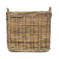 Red Hamper Inglenook Square Rattan Log Basket