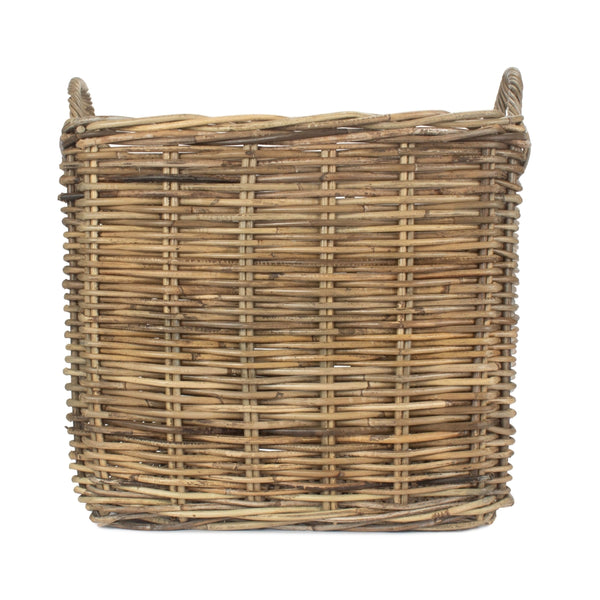 Red Hamper Inglenook Square Rattan Log Basket