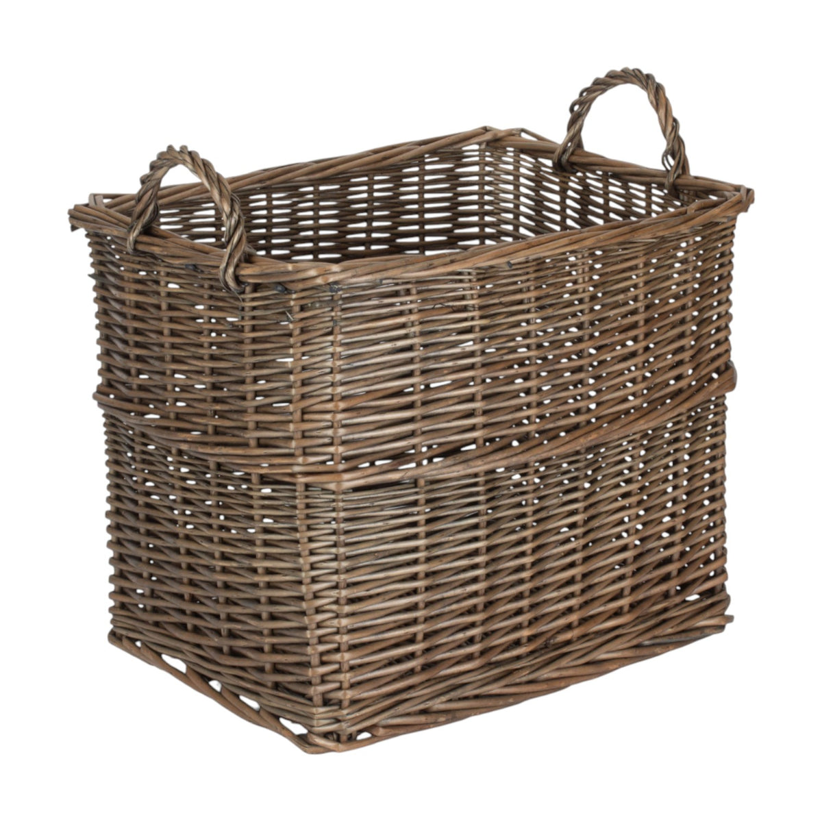 Rectangular Wicker UnLined Log Basket