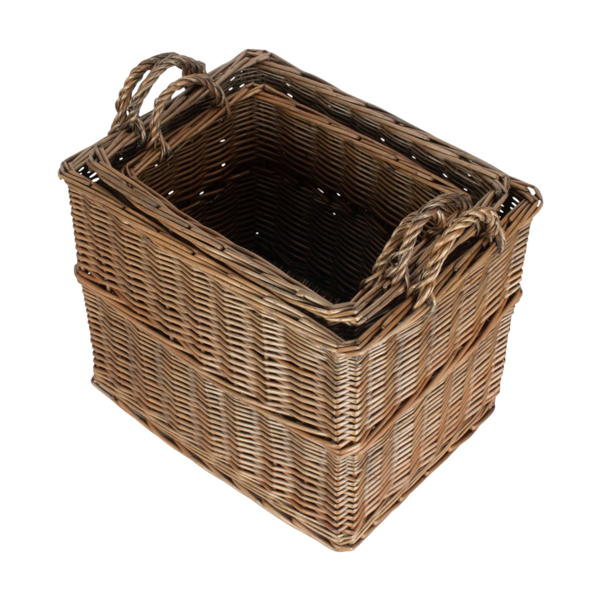 Rectangular Wicker UnLined Log Basket