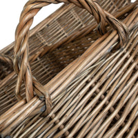 Rectangular Wicker UnLined Log Basket