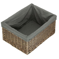 Jumbo Antique Wash Wicker Storage Basket