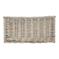 Grey Wash Unlined Willow Storage Baskets