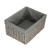 Jumbo Grey Wash Storage Basket