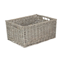 Jumbo Grey Wash Storage Basket