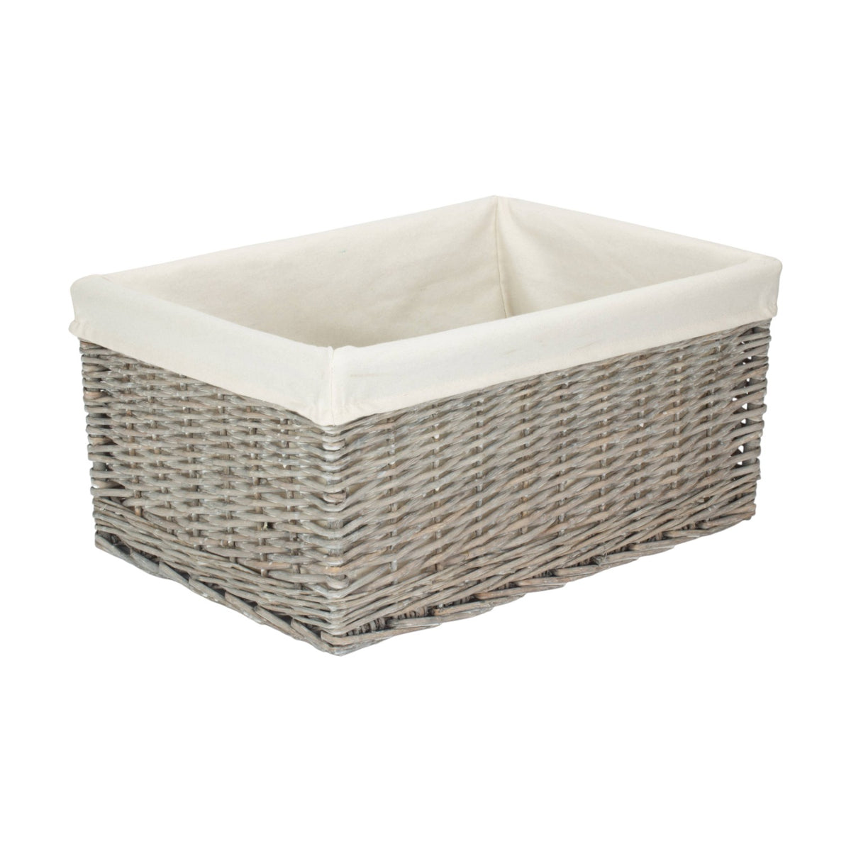 Jumbo Grey Wash Storage Basket