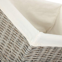 Jumbo Grey Wash Storage Basket