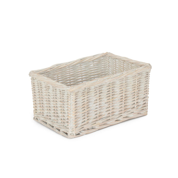 Red Hamper White Wash Willow Trays