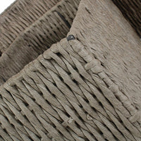 Grey Paper Rope Storage Basket
