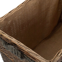 Jumbo Wicker Log Basket on Wheels