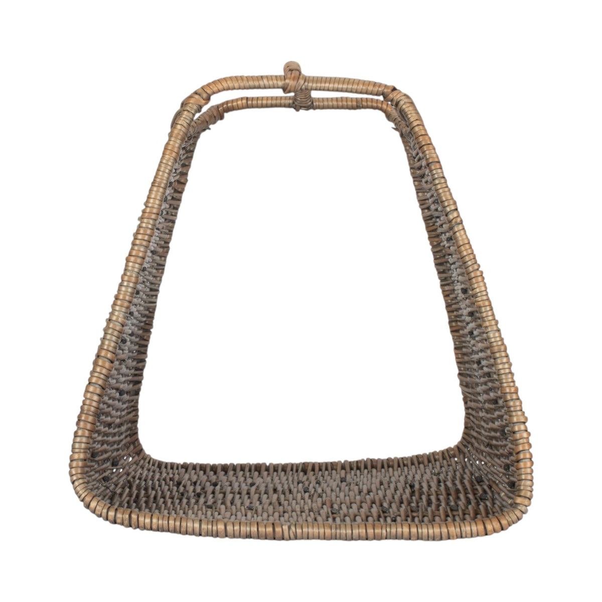 Antique Wash Willow Log Basket Cradle