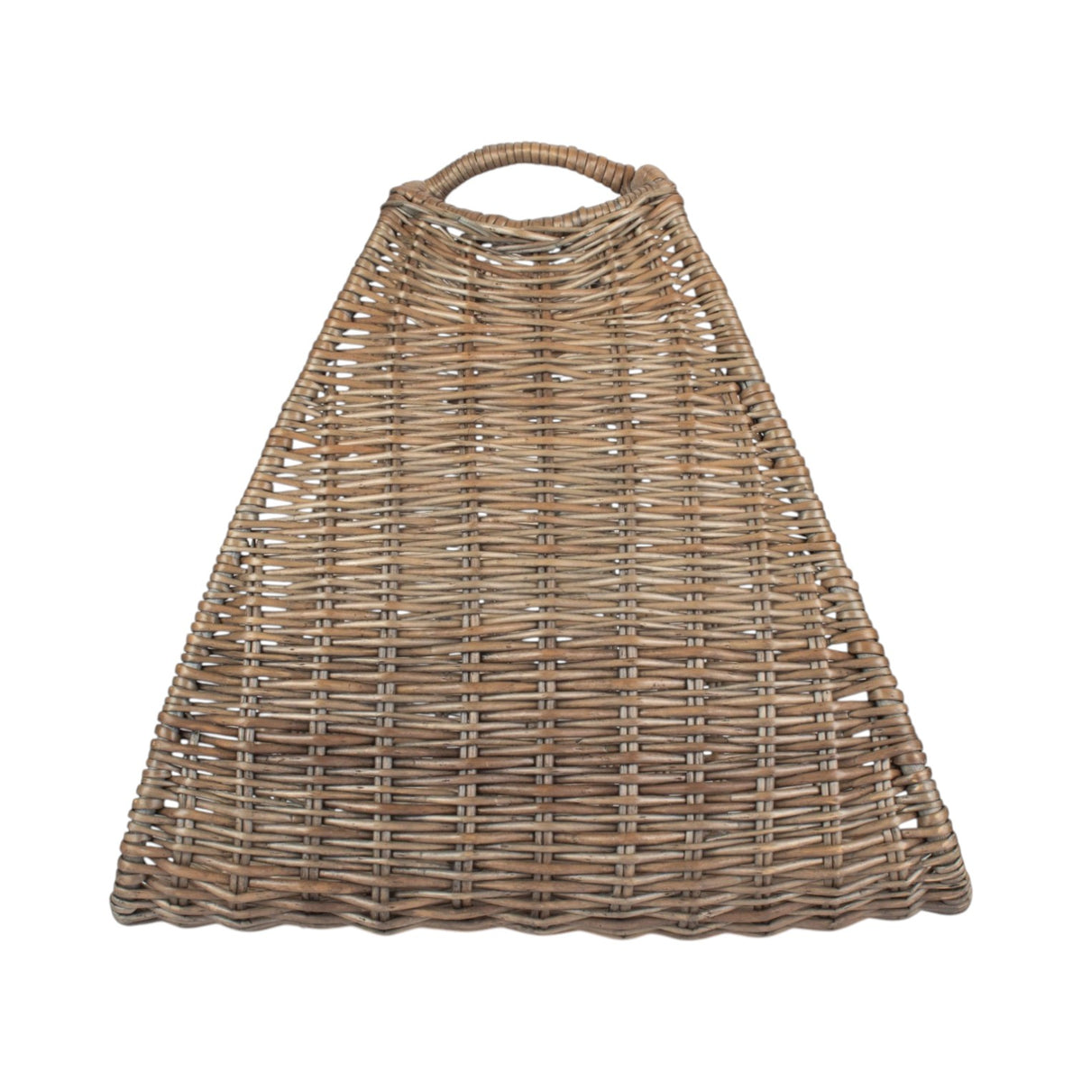 Antique Wash Willow Log Basket Cradle