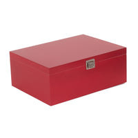 Red Hamper Red Wooden Storage Box