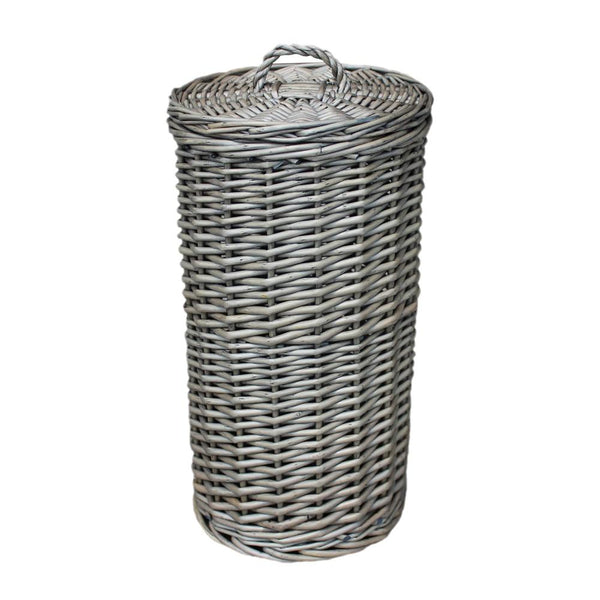 Red Hamper 3 Toilet Roll Holder Round Wicker Holder