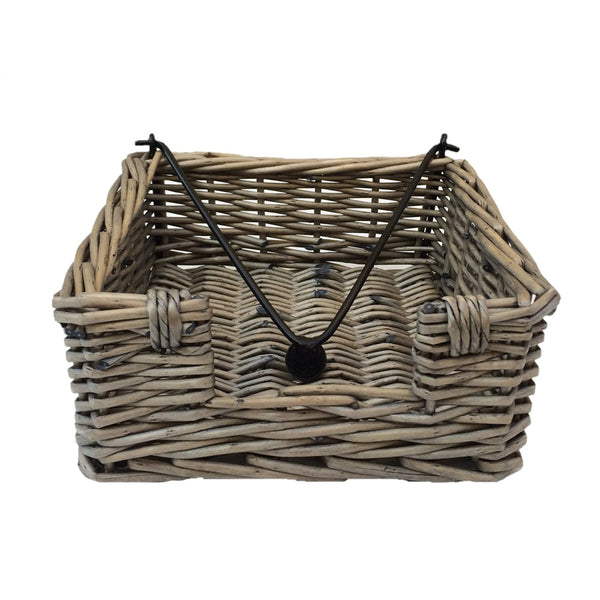 Red Hamper Antique Wash Wicker Napkin Holder
