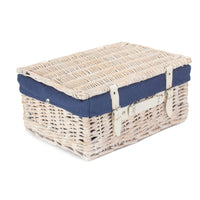 Red Hamper Wicker 41cm White Hamper