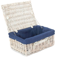 Red Hamper Wicker 41cm White Hamper