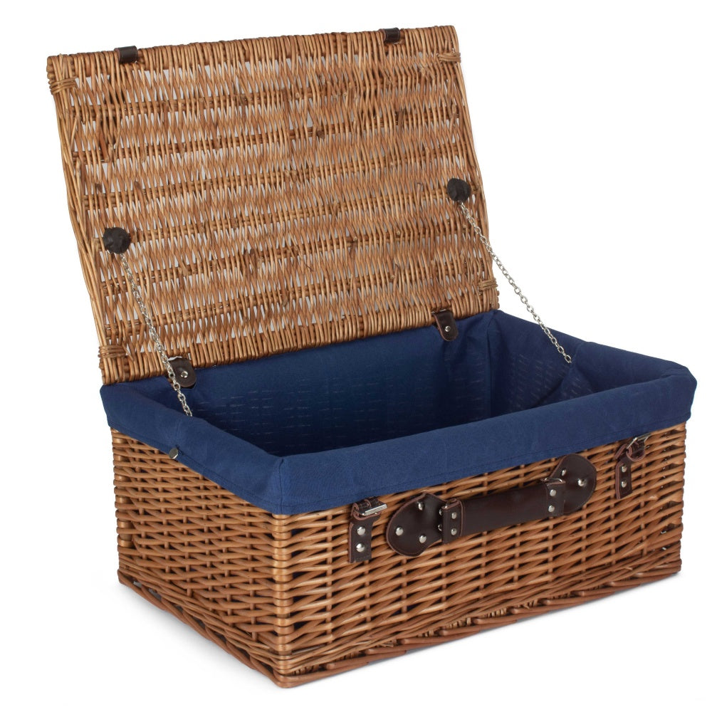 Red Hamper 56cm Double Steamed Picnic Wicker Basket