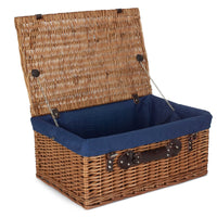 Red Hamper 56cm Double Steamed Picnic Wicker Basket