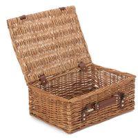 35cm Light Steamed Wicker Picnic Basket