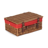 Red Hamper 35cm Light Steamed Wicker Picnic Basket
