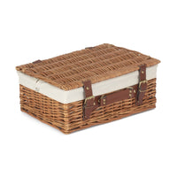 Red Hamper 35cm Light Steamed Wicker Picnic Basket