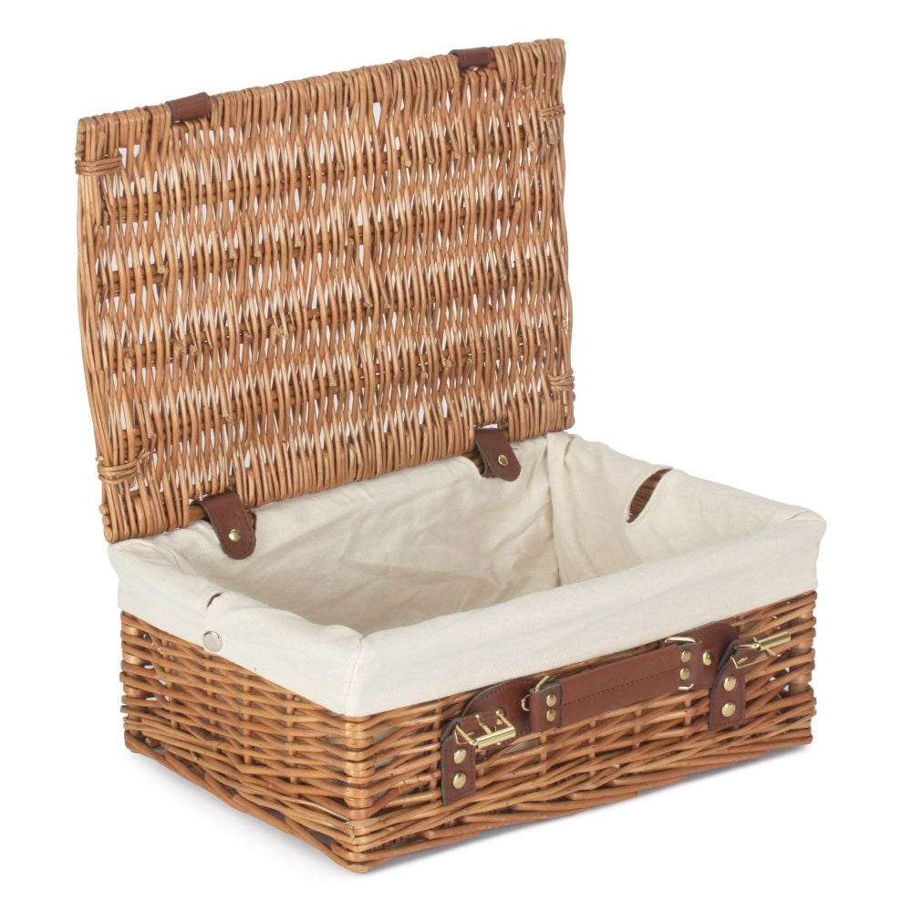 35cm Light Steamed Wicker Picnic Basket