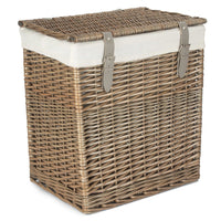 Red Hamper Boutique Antique Wash Storage Laundry Basket With Lining