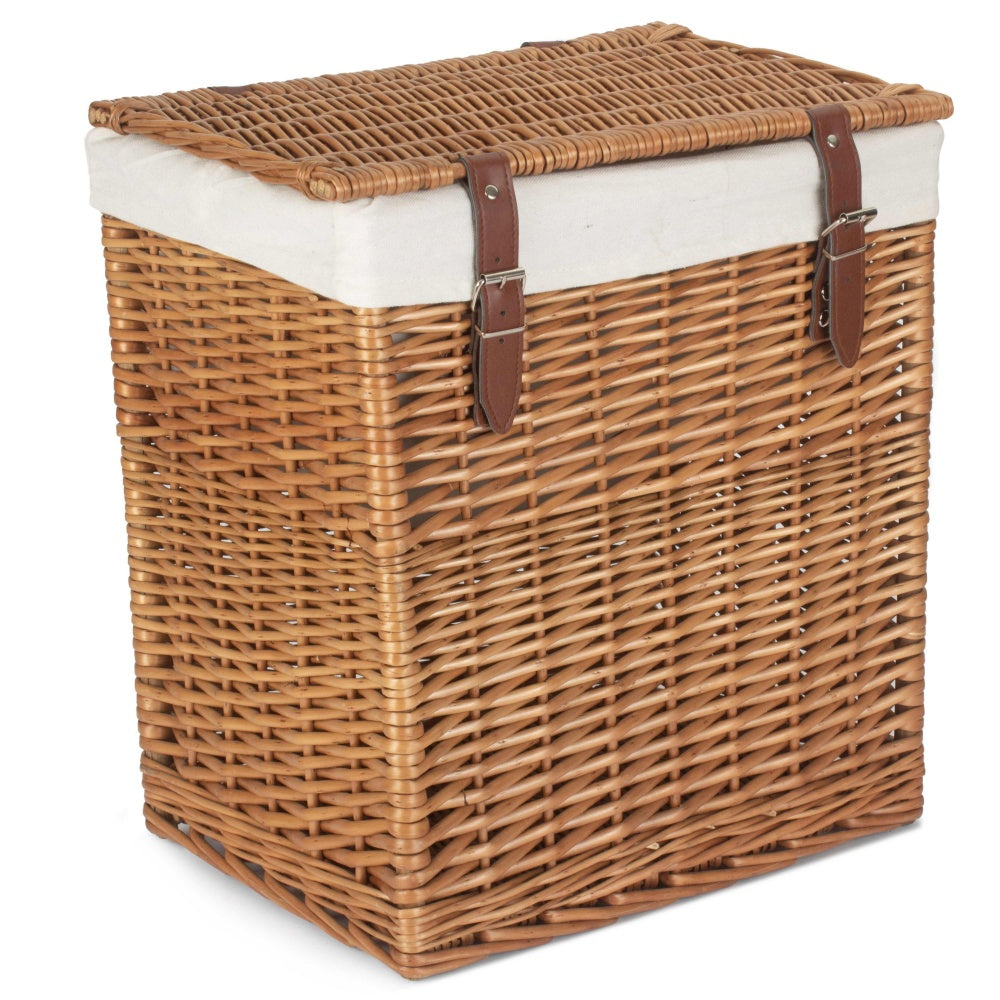 Boutique Double Steamed Wash Storage Laundry Basket With Lining