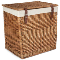 Red Hamper Boutique Double Steamed Wash Storage Laundry Basket With Lining