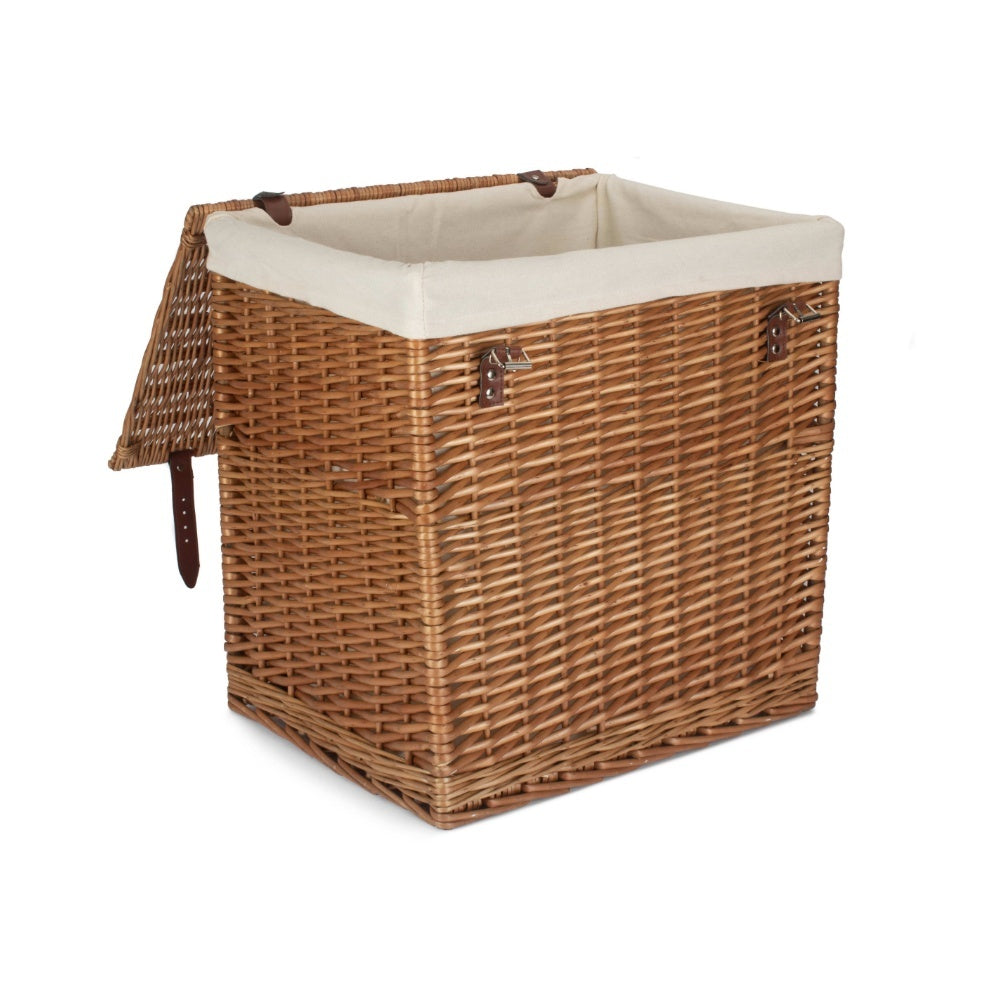Red Hamper Boutique Double Steamed Wash Storage Laundry Basket With Lining