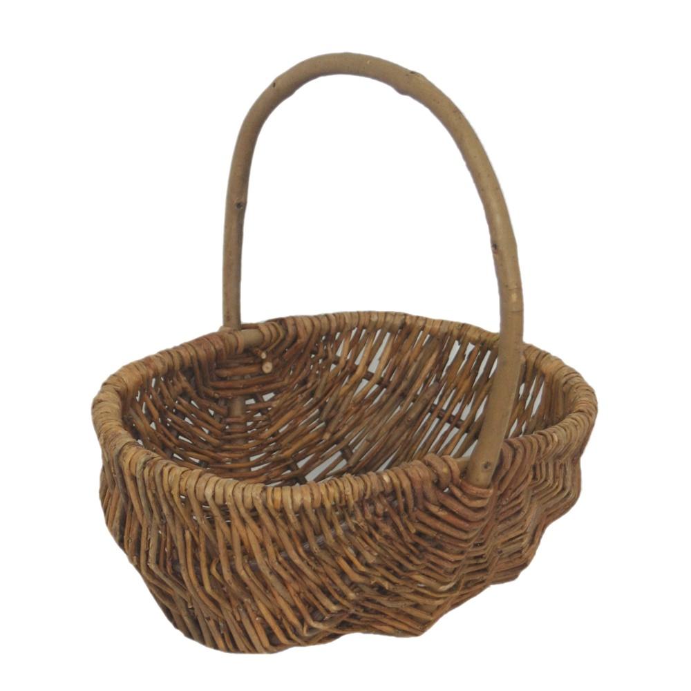 Red Hamper Small Rustic Shopping Basket