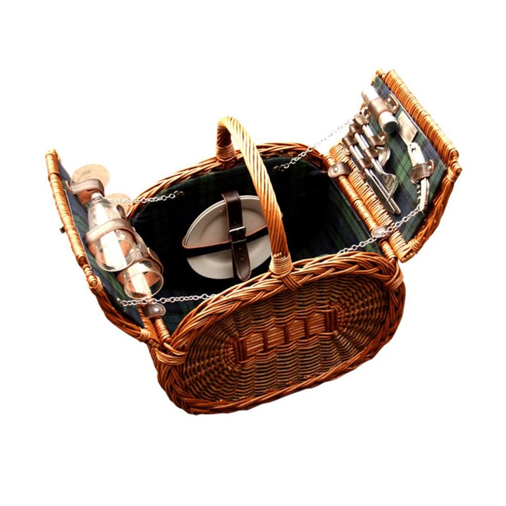 Red Hamper Cheltenham Fitted Wicker Picnic Basket