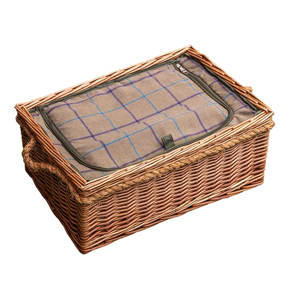 Cheltenham-Picknickkorb aus Korbgeflecht mit eingebautem Kühler