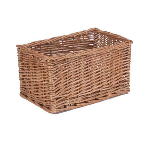 Red Hamper Double Steamed Wicker Storage Basket