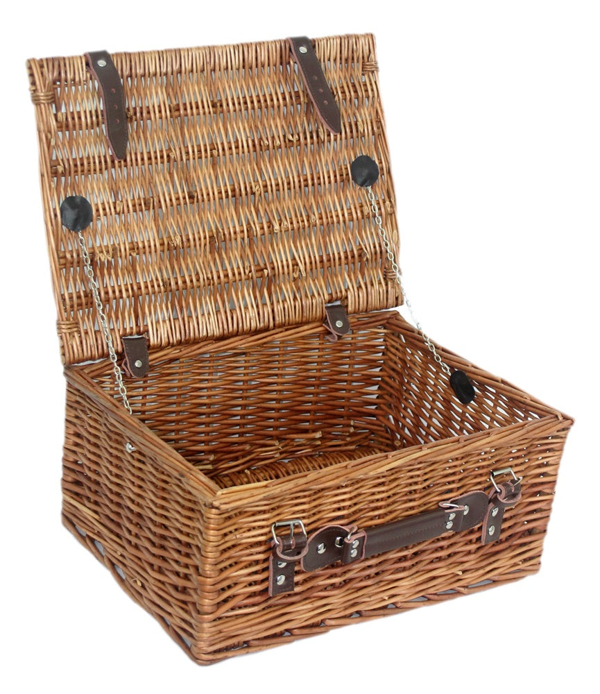 Red Hamper Double Steamed 40cm Picnic Basket