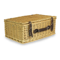 Red Hamper Buff 45cm Picnic Basket