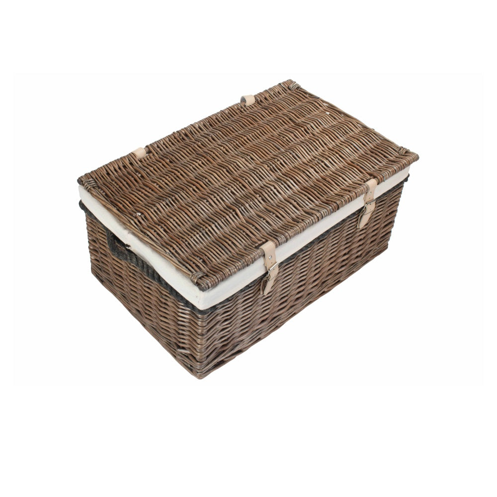 62cm Antique Wash Picnic Basket