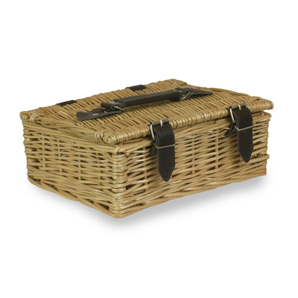 Red Hamper 26cm Empty Wicker Basket