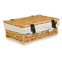 Red Hamper 40cm Empty Wicker Rectangular Gift Basket