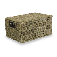 Lidded Seagrass Storage Baskets