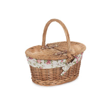 Red Hamper Childs Light Steamed Finish Oval Picnic Basket