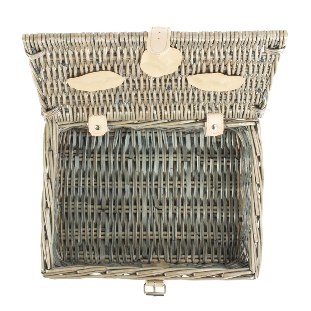 30cm Antique Wash Split Willow Wicker Basket