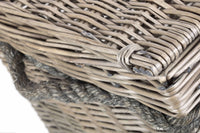 Red Hamper 58cm Antique Wash Wicker Storage Basket