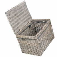 Red Hamper 58cm Antique Wash Wicker Storage Basket