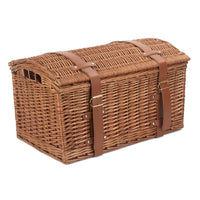 Red Hamper Light Steamed Wicker Domed Storage Hamper