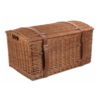 Red Hamper Light Steamed Wicker Domed Storage Hamper