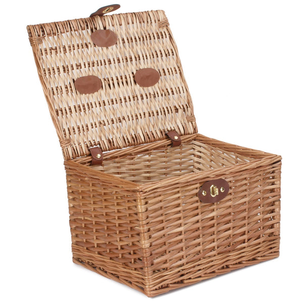 Red Hamper Light Steamed 35cm Wicker Chest Hamper