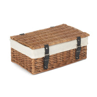 Red Hamper Double Steamed 35cm Empty Wicker Hamper Basket